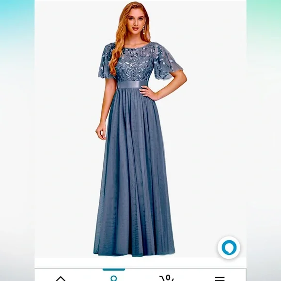 Ever Pretty | Dresses | Dusty Blue Dress
